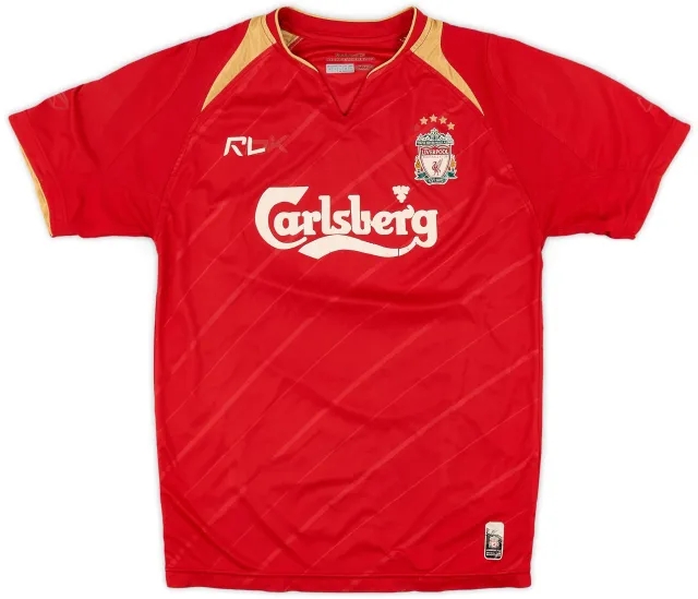 Reebok 2005-06 Liverpool CL Home Shirt - 3/10 - (XS)