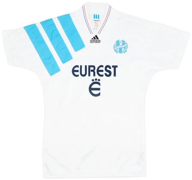 adidas 1992-93 Olympique Marseille Home Shirt - 8/10 - (S)