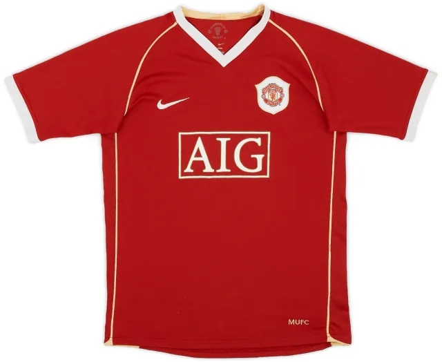 adidas 2006-07 Manchester United Home Shirt - 6/10 - (XL.Boys)