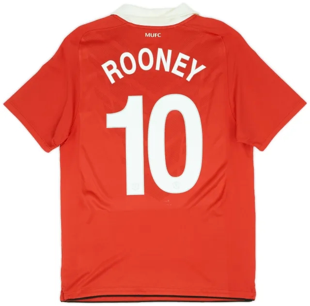 Nike 2010-11 Manchester United Home Shirt Rooney #10 - 5/10 - (M)