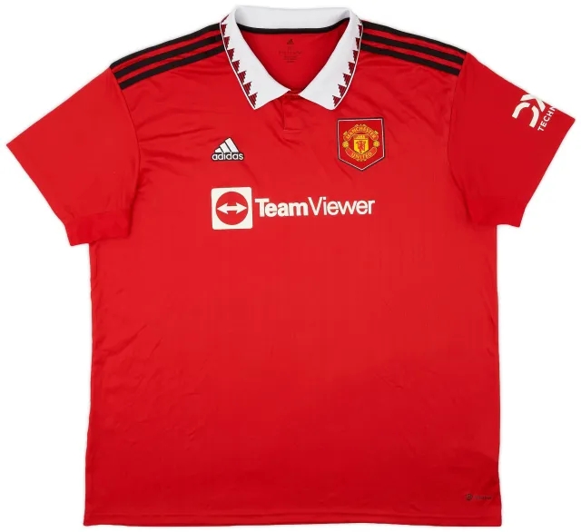 adidas 2022-23 Manchester United Home Shirt - 9/10 - (3XL)