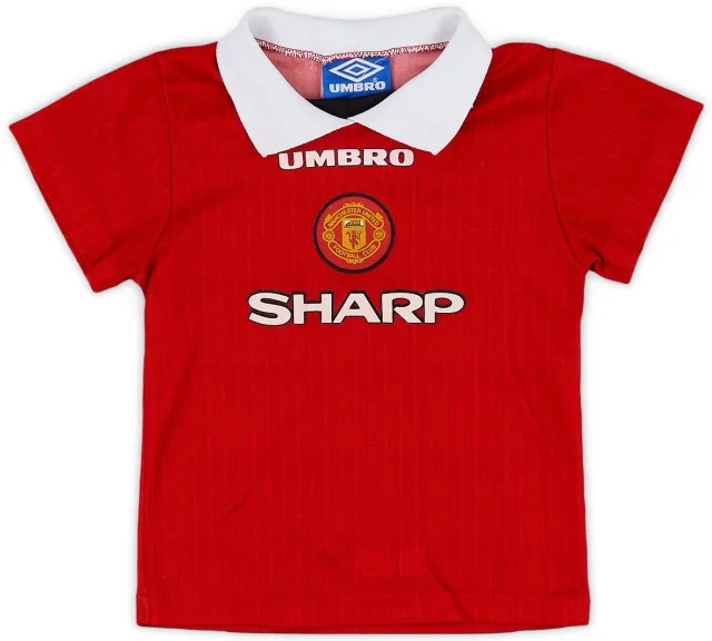 Umbro 1996-98 Manchester United Home Shirt - 9/10 - (S.Boys)