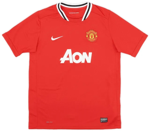 Nike 2011-12 Manchester United Home Shirt - 7/10 - (XL.Boys)