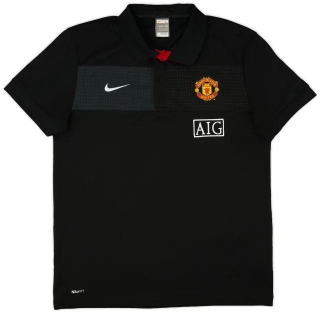 2009-10 Manchester United Nike Training Shirt - 9/10 - (L)