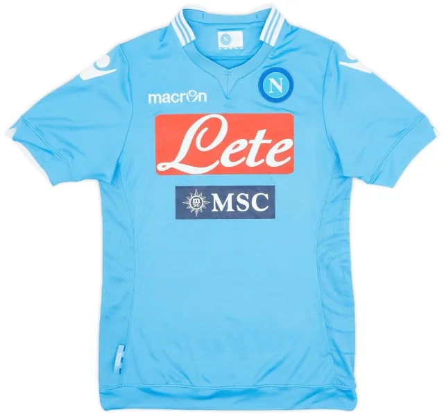 Macron 2013-14 Napoli Home Shirt - 9/10 - (S)