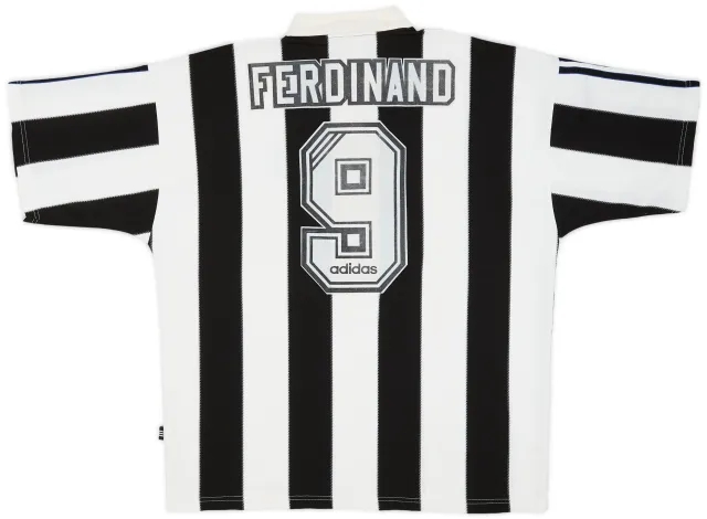 adidas 1995-97 Newcastle Home Shirt Ferdinand #9 - 8/10 - (XL)