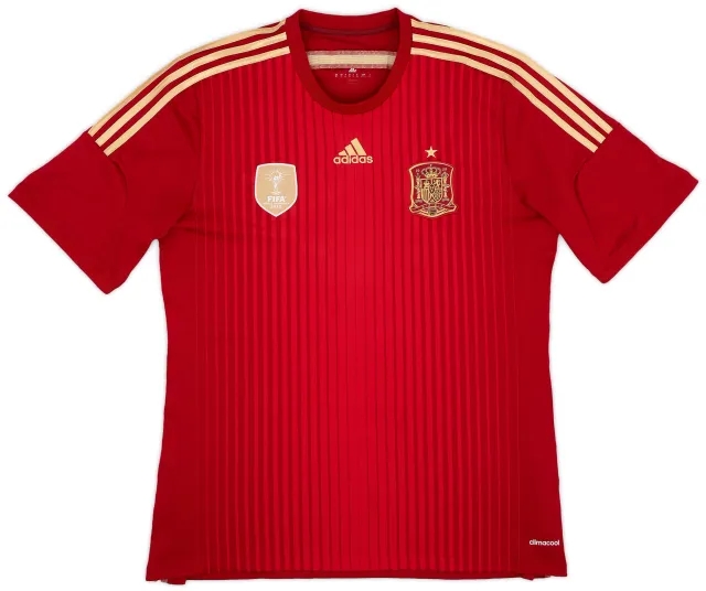 adidas 2013-15 Spain Home Shirt - 9/10 - (XL)
