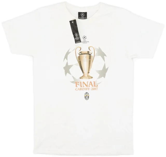 2016-17 Champions League Final 'Cardiff 2017' Juventus Graphic Tee (M)