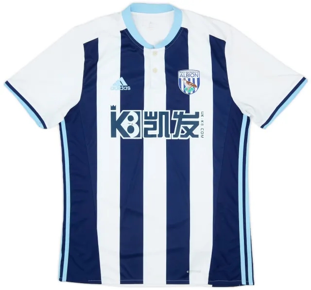 adidas 2016-17 West Brom Home Shirt - 6/10 - (L)