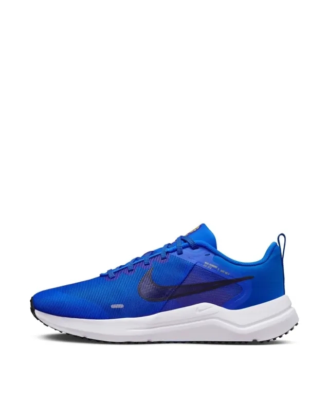 Nike Running Downshifter 12 Trainers In Navy And Black