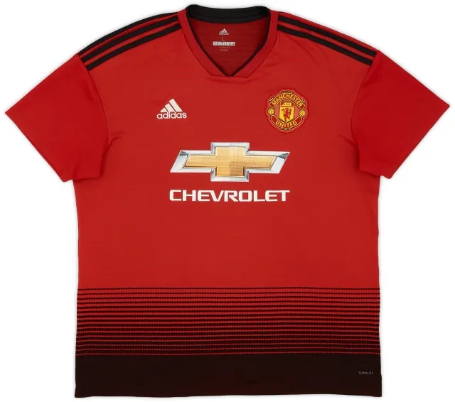 adidas 2018-19 Manchester United Home Shirt - 5/10 - (L)