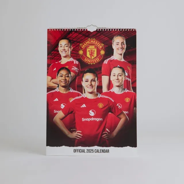 Danilo Manchester United 2025 A3 Core Womens Player Calendar Red