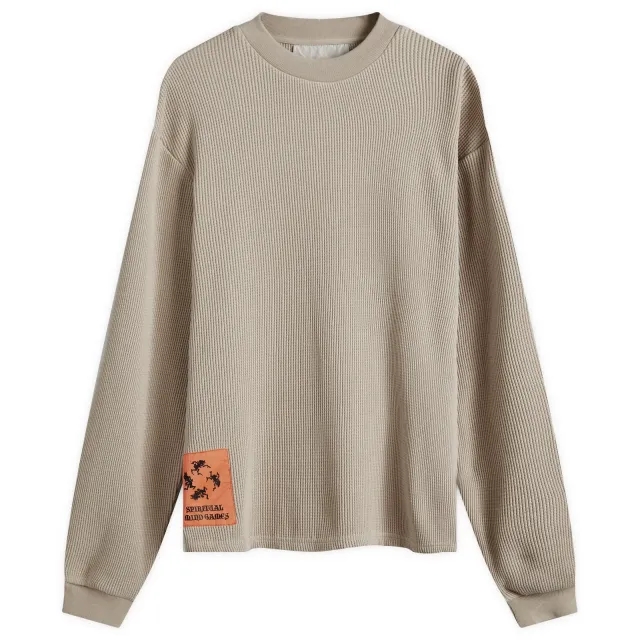 KA_YO_Prototype Men's Long Sleeve Waffle T-Shirt Nougat