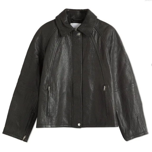 Samsøe Samsøe Women's Sanok Leather Jacket Black