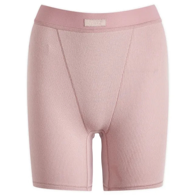 SKIMS Women's Cotton Rib Boxer Dusk