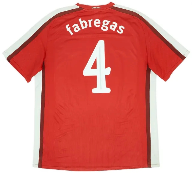 Nike 2008-10 Arsenal Home Shirt Fabregas #4 - 5/10 - (XL)