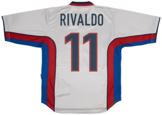 Nike 1998-01 Barcelona Away Shirt Rivaldo #11 - 7/10 - (S)