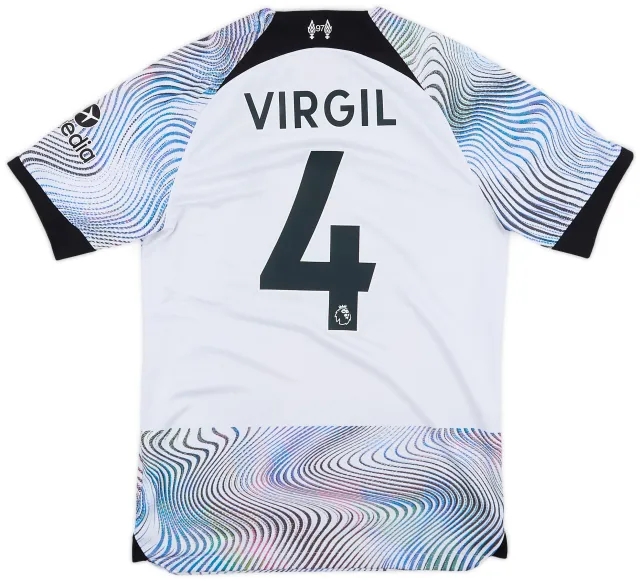 Nike 2022-23 Liverpool Away Shirt Virgil #4 - 8/10 - (S)