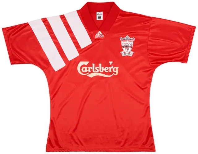 adidas 1992-93 Liverpool Centenary Home Shirt - 7/10 - (L)