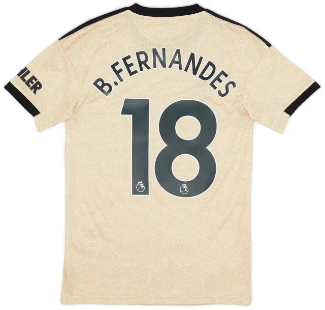 adidas 2019-20 Manchester United Away Shirt B.Fernandes #18 - 10/10 - (XS)