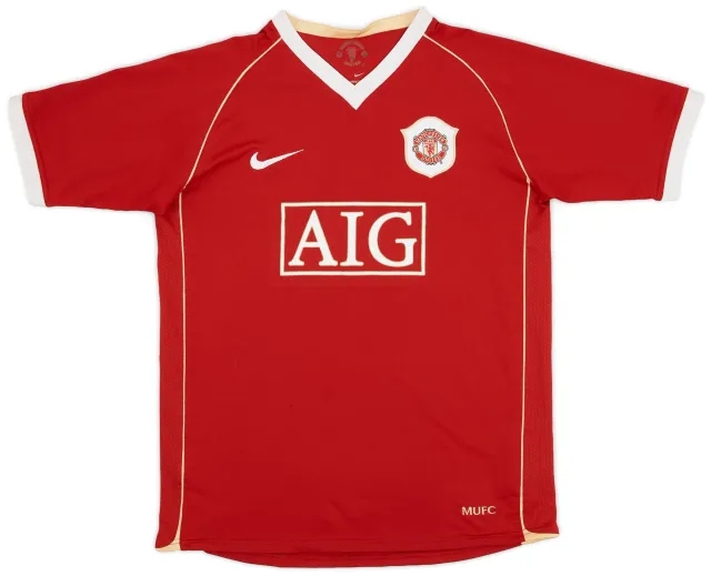 Nike 2006-07 Manchester United Home Shirt - 4/10 - (XL.Boys)