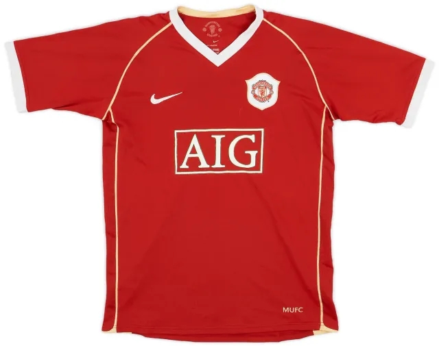 Nike 2006-07 Manchester United Home Shirt - 7/10 - (XL.Boys)