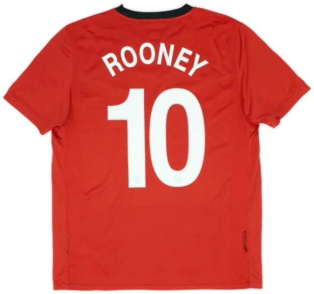 Nike 2009-10 Manchester United Home Shirt Rooney #10 - 6/10 - (L)