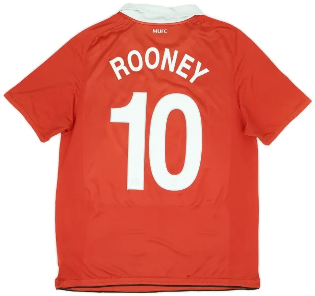 Nike 2010-11 Manchester United Home Shirt Rooney #10 - 5/10 - (L)