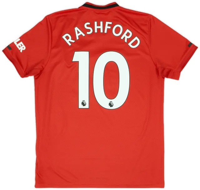 adidas 2019-20 Manchester United Home Shirt Rashford #10 - 5/10 - (L)