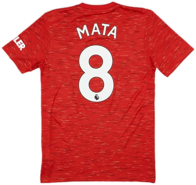 adidas 2020-21 Manchester United Home Shirt Mata #8 - 9/10 - (M)