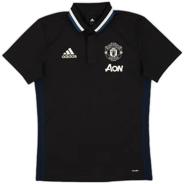 2016-17 Manchester United adidas Polo Shirt - 9/10 - (S)