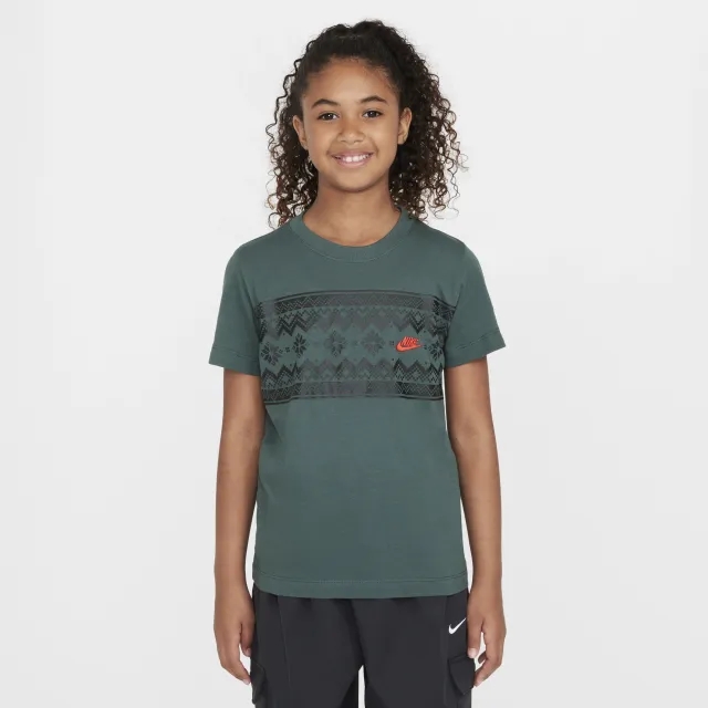 Nike Sportswear Older Kids' T-Shirt - Green - Cotton