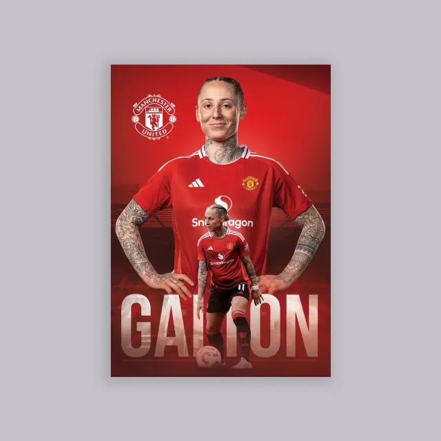 BE THE STAR Manchester United Galton Core A2 Poster Red