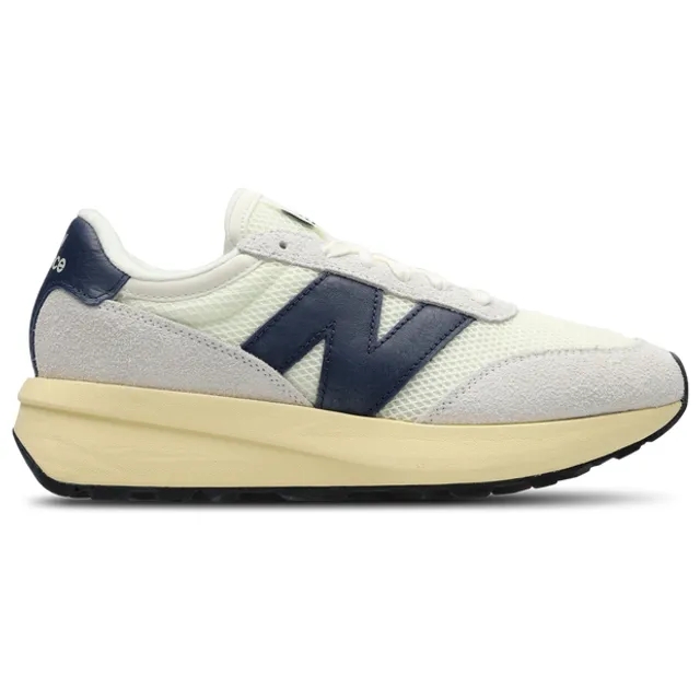 New Balance Unisex 370 in Blue/White Suede/Mesh