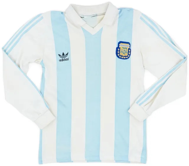 adidas 1992-94 Argentina Home L/S Shirt #10 - 7/10 - (S)