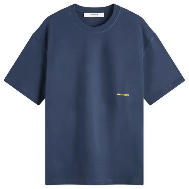 about:blank Men's Registered T-Shirt Navy/Yellow