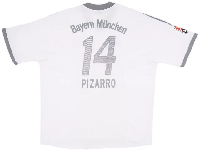 adidas 2002-03 Bayern Munich Away Shirt Pizarro #14 - 6/10 - (XXL)