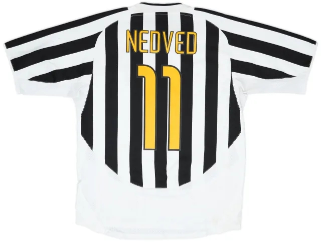 Nike 2003-04 Juventus Home Shirt Nedved #11 - 6/10 - (L)
