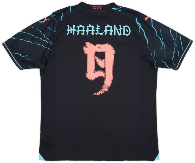 Puma 2023-24 Manchester City Third Shirt Haaland #9 (L)