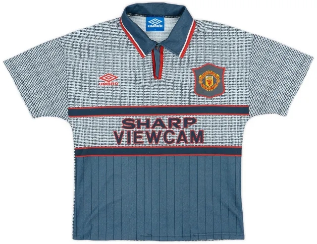 Umbro 1995-96 Manchester United Away Shirt - 9/10 - (Y)