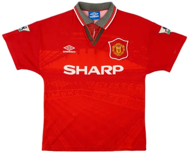 Umbro 1994-96 Manchester United Home Shirt - 5/10 - (Y)