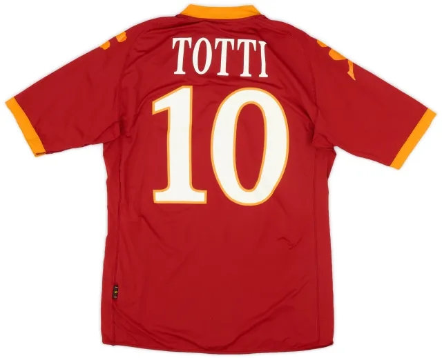 Kappa 2009-10 Roma Home Shirt Totti #10 - 7/10 - (S)