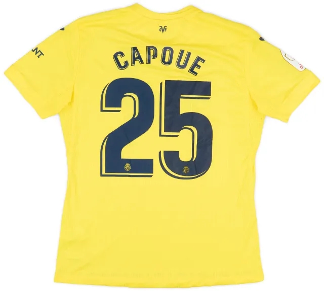 Joma 2020-21 Villarreal Match Issue Copa del Rey Home Shirt Capoue #25