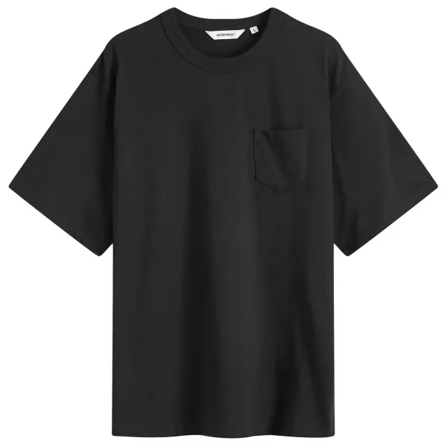 Uniform Bridge Men's Heavyweight Pocket T-Shirt Black
