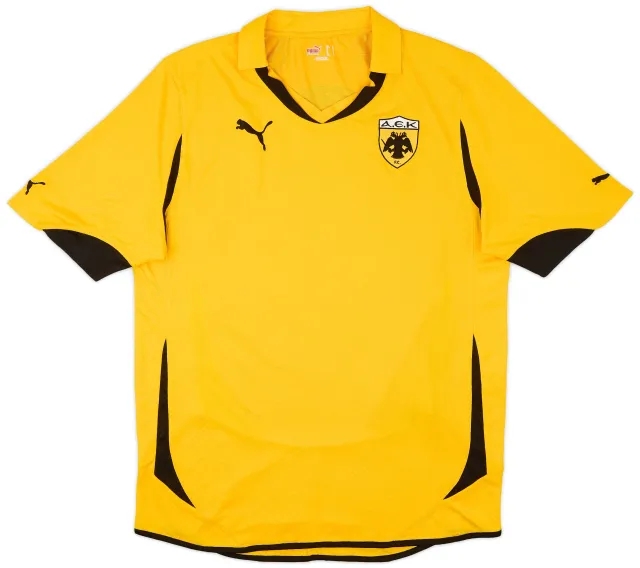 Puma 2011-12 AEK Athens Home Shirt - 7/10 - (L)