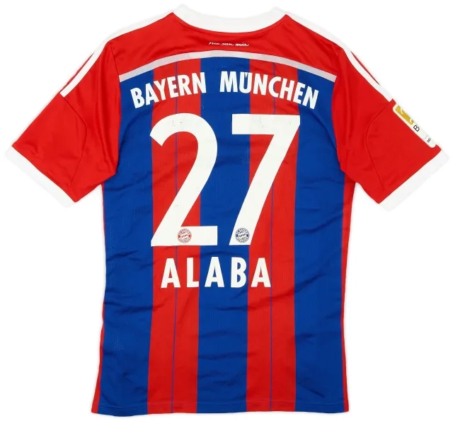 adidas 2014-15 Bayern Munich Home Shirt Alaba #27 - 5/10 - (XL.Boys)