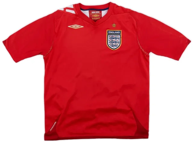 Umbro 2006-08 England Away Shirt - 7/10 - (M.Boys)