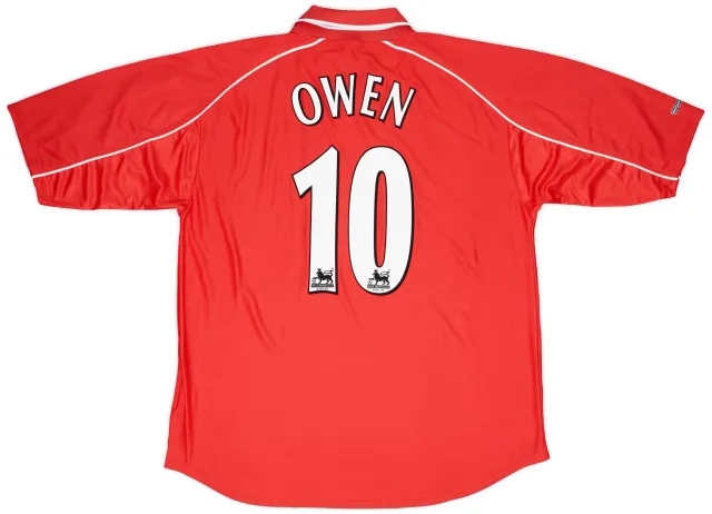 Reebok 2000-02 Liverpool Home Shirt Owen #10 - 8/10 - (XL)