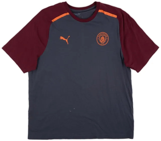 2023-24 Manchester City Puma Cotton Tee - 8/10 - (XL)