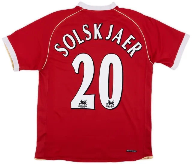 Nike 2006-07 Manchester United Home Shirt Solskjaer #20 - 6/10 - (M)